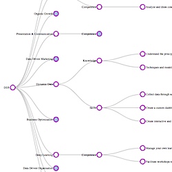 D3 data visualization of Hyper Island program DDS